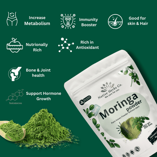 NATIVE HERBS SUPERLEAF MORINGA POWDER - 200gm