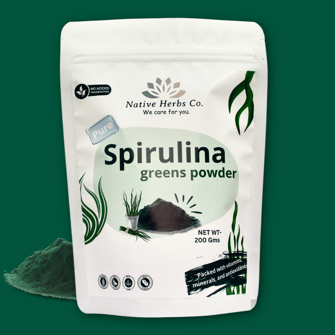 NATIVE HERBS SPIRULINA POWDER - 200gm
