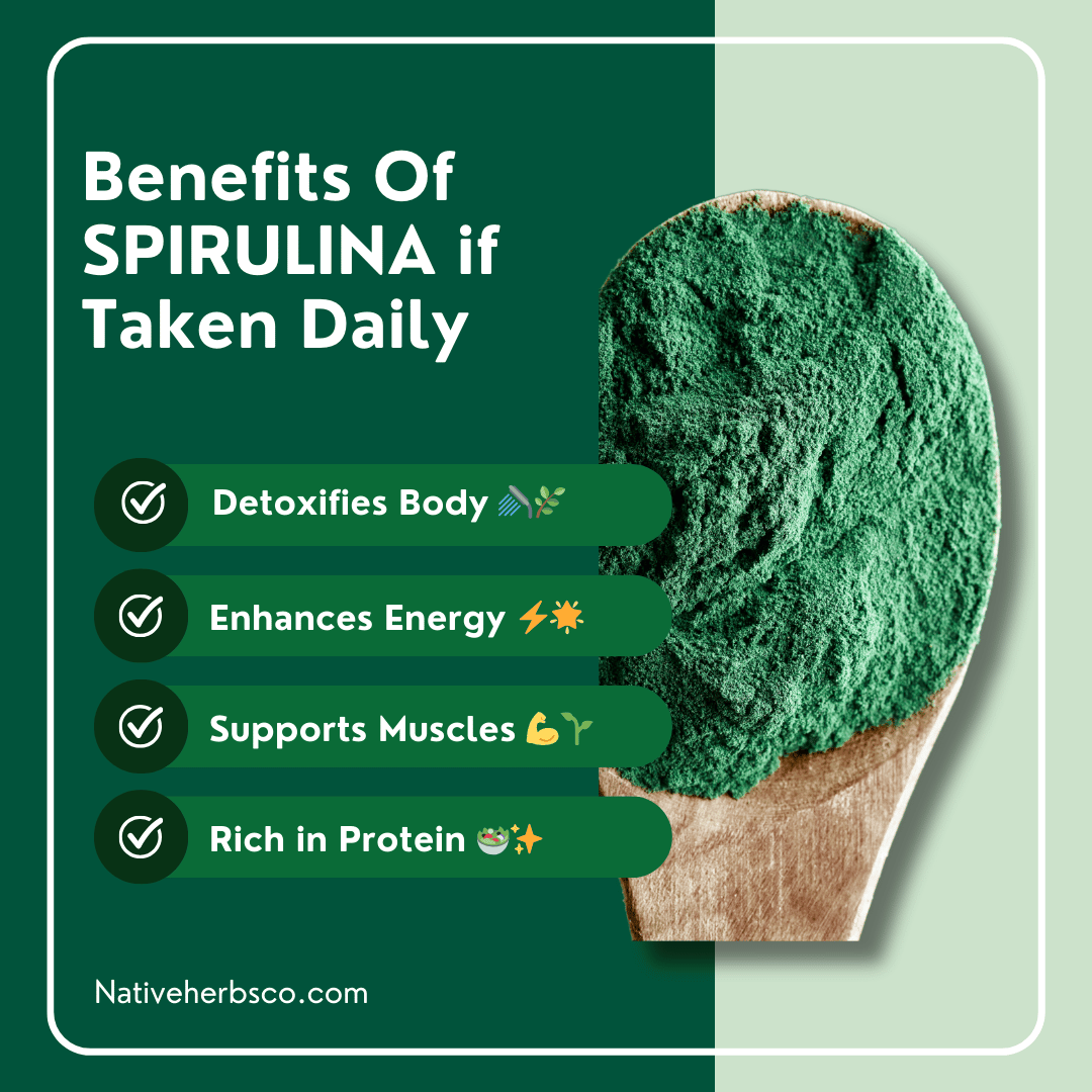 NATIVE HERBS SPIRULINA POWDER - 200gm