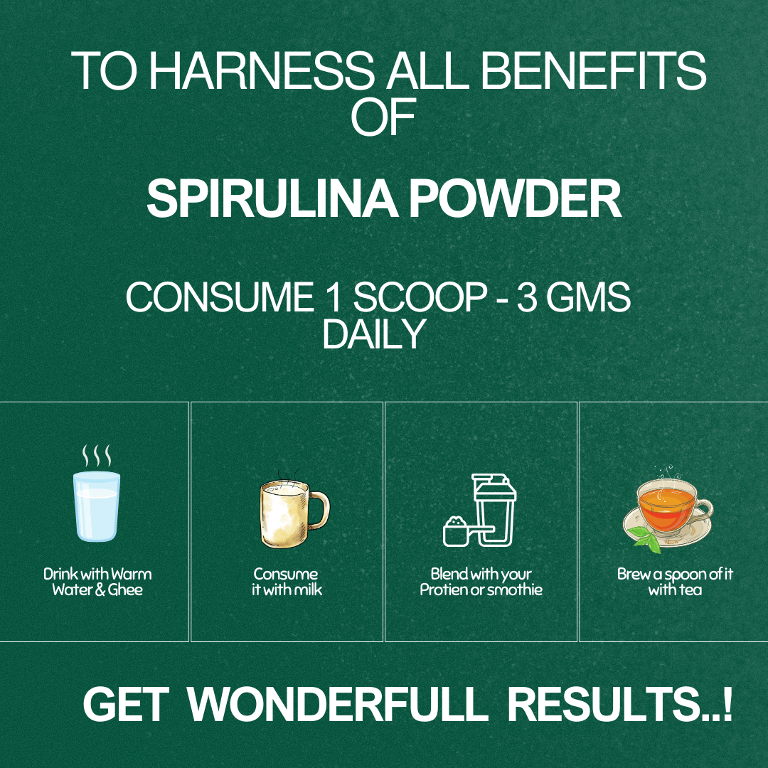 NATIVE HERBS SPIRULINA POWDER - 200gm