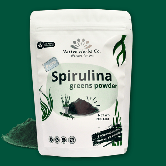 NATIVE HERBS SPIRULINA  POWDER - 200gm